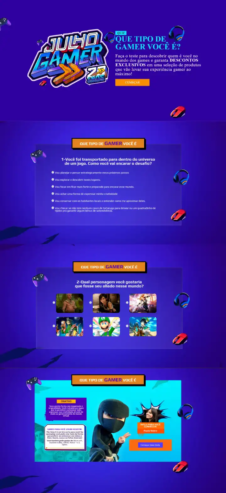 site - quizgamer | Bruno Francisco