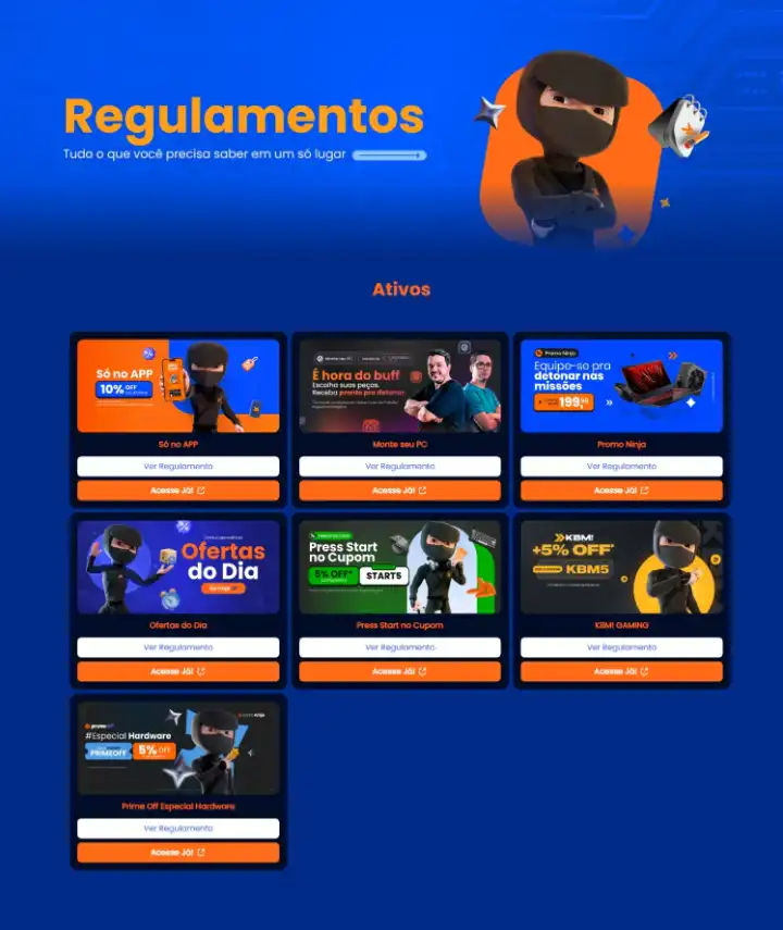 site - regulamentos | Bruno Francisco