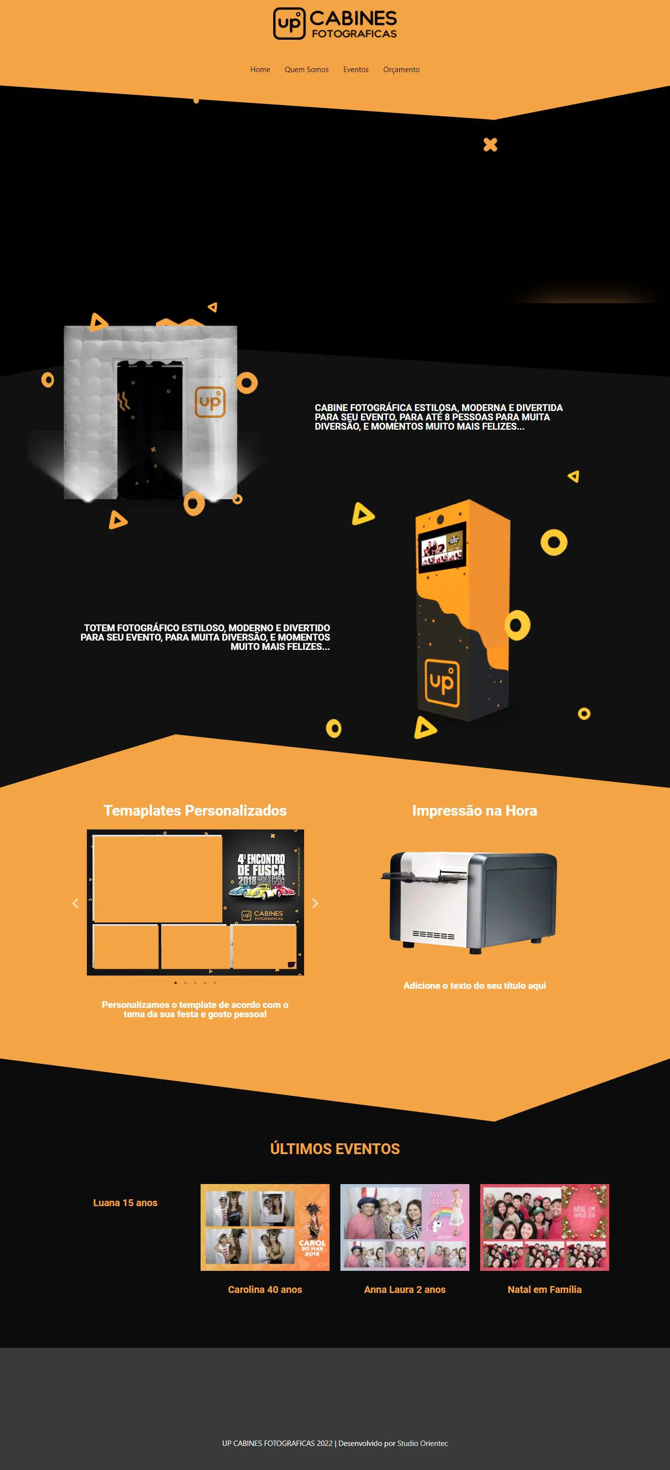 site - upcabines | Bruno Francisco