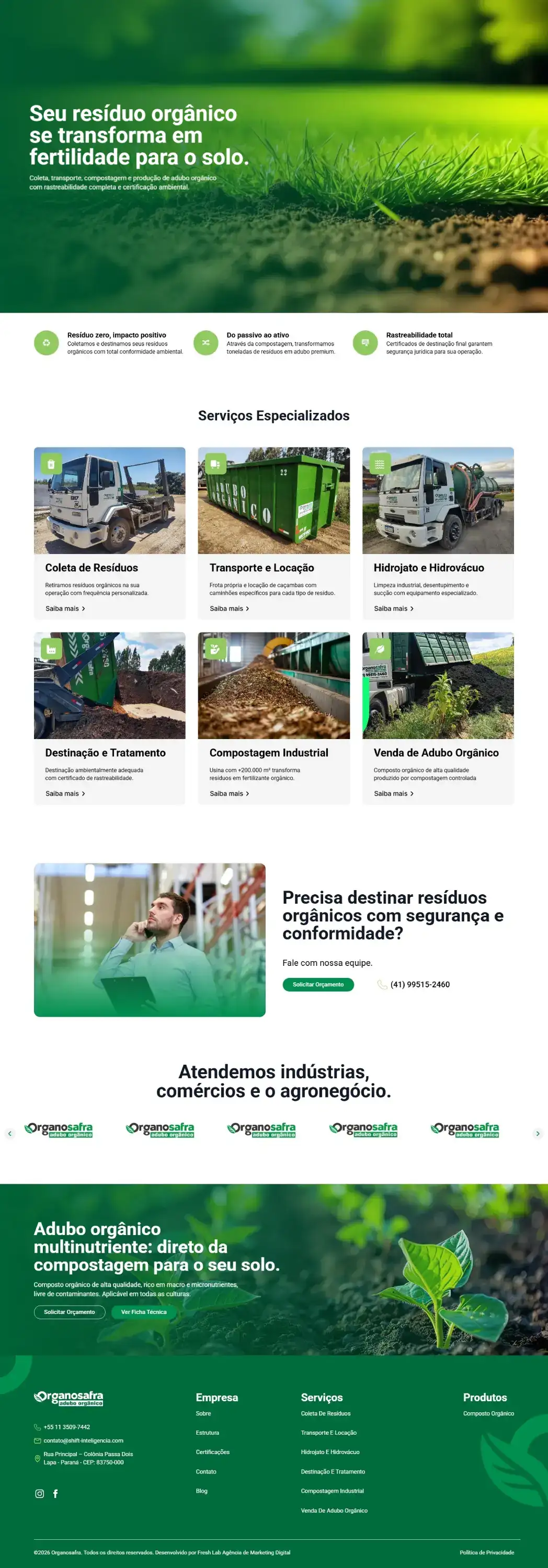 site - OrganoSafra | Bruno Francisco