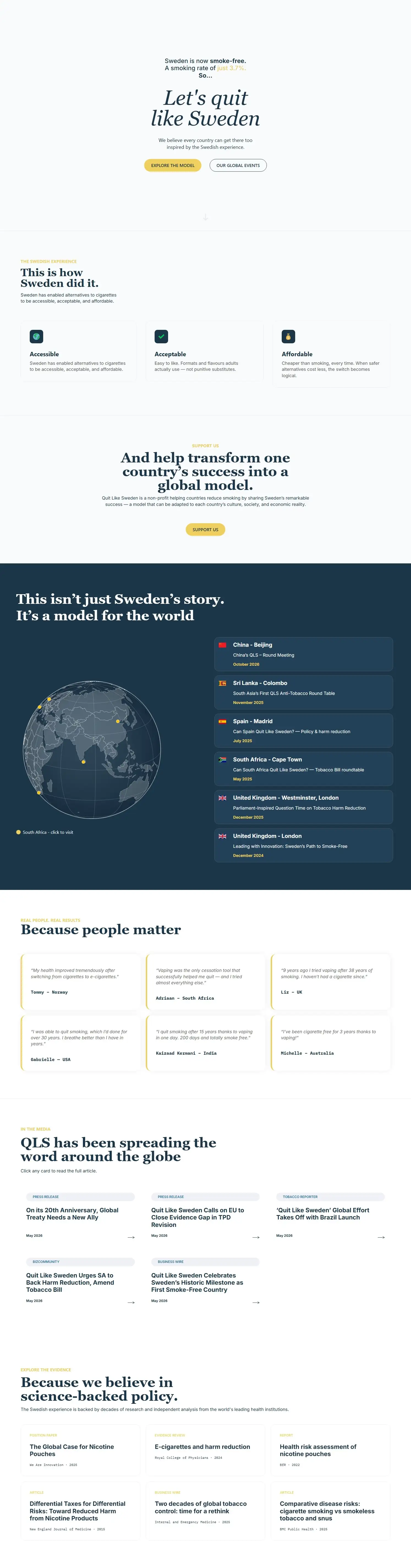site - QLS - Quit Like Sweden | Bruno Francisco
