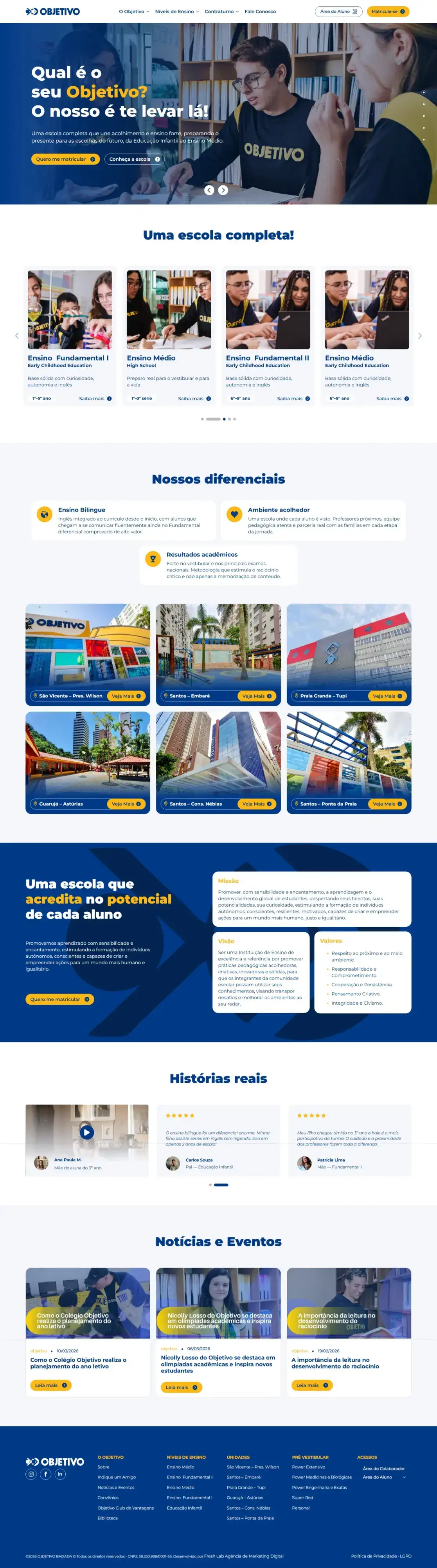 site - Objetivo Baixada | Bruno Francisco